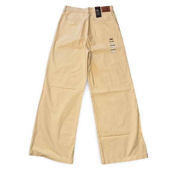 Levi’s Premium High Loose Pleated Twill Pant in Semolina Natural 29 x 32 - Picture 2 of 14